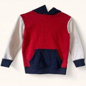 Boys Small Size 6 Jumping Beans Softest Fleece Color Block Pullover Hoodie